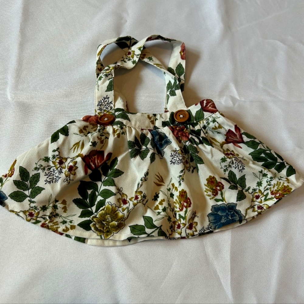Bailey's Blossom baby girl skirt with suspenders size 0-3 months